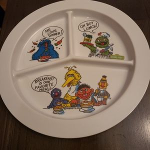 Vintage 1970's Melmac Sesame Street Plate